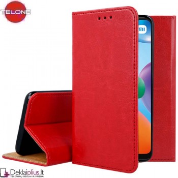 Telone grynos odos dėklas - raudonas (telefonams Xiaomi Redmi 10C)